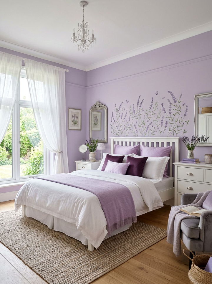 Lavender bedroom wall color - 30 bedroom paint color ideas
