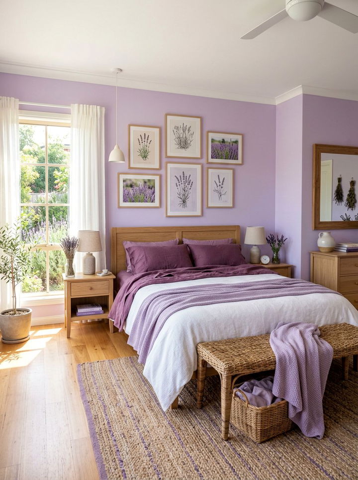 Lavender fields bedroom - 30 fairy tale bedroom ideas
