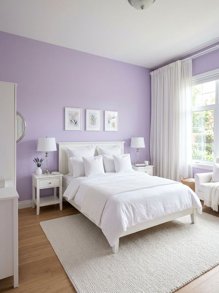 Lavender white bedroom - 30 lavender bedroom ideas