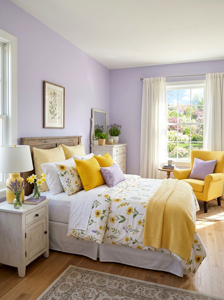 Lavender yellow bedroom - 30 lavender bedroom ideas