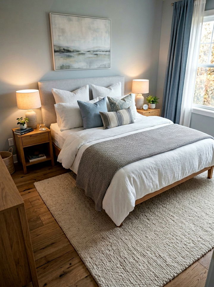 Layered Bedding - 30 sanctuary bedroom ideas