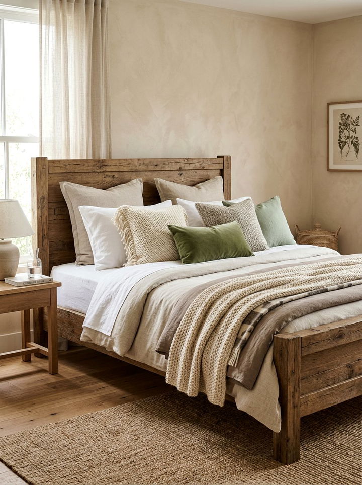 Layered Bedding Textiles - 30 cabin bedroom ideas