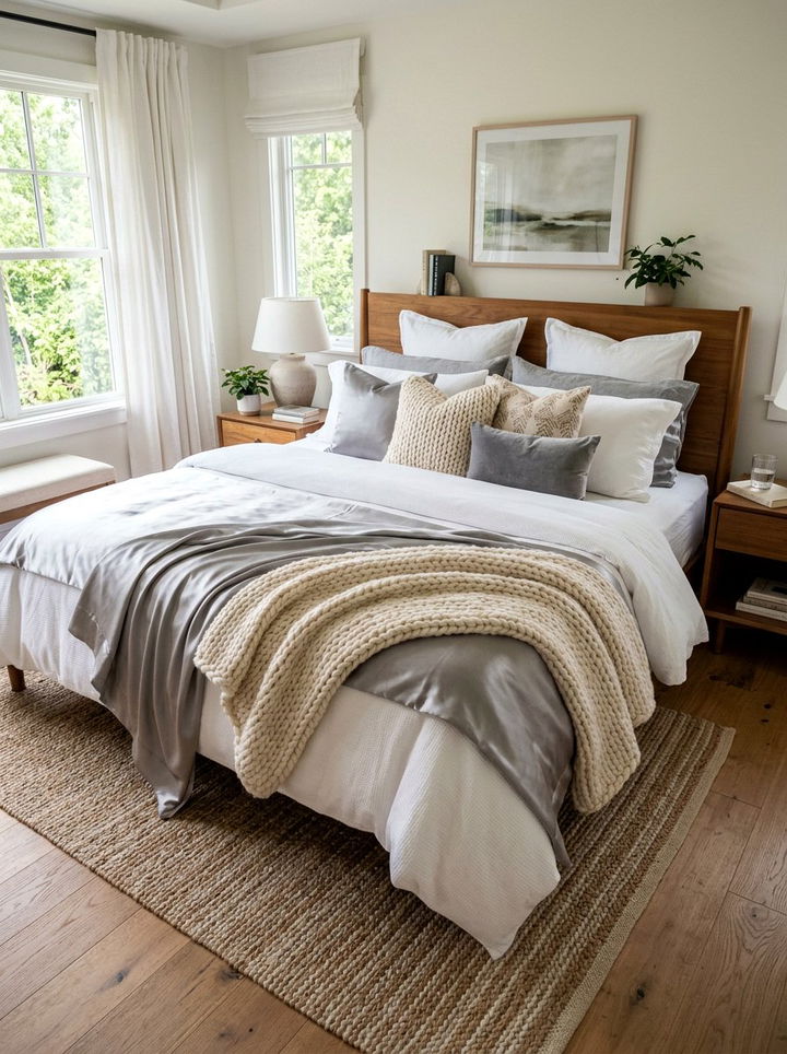 Layered Bedding Texture - 30 Turkish bedroom ideas