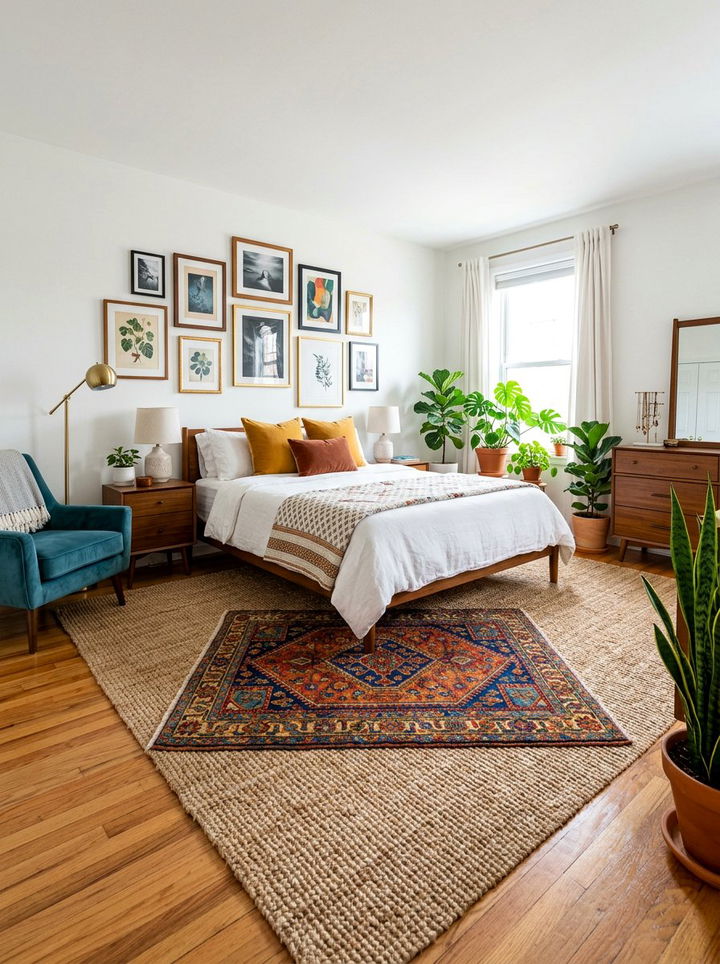 Layered Bedroom Rug - 30 bedroom oriental rugs