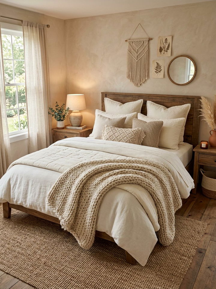 30 Bohemian Cream Bedroom Ideas for a Cozy, Serene Space