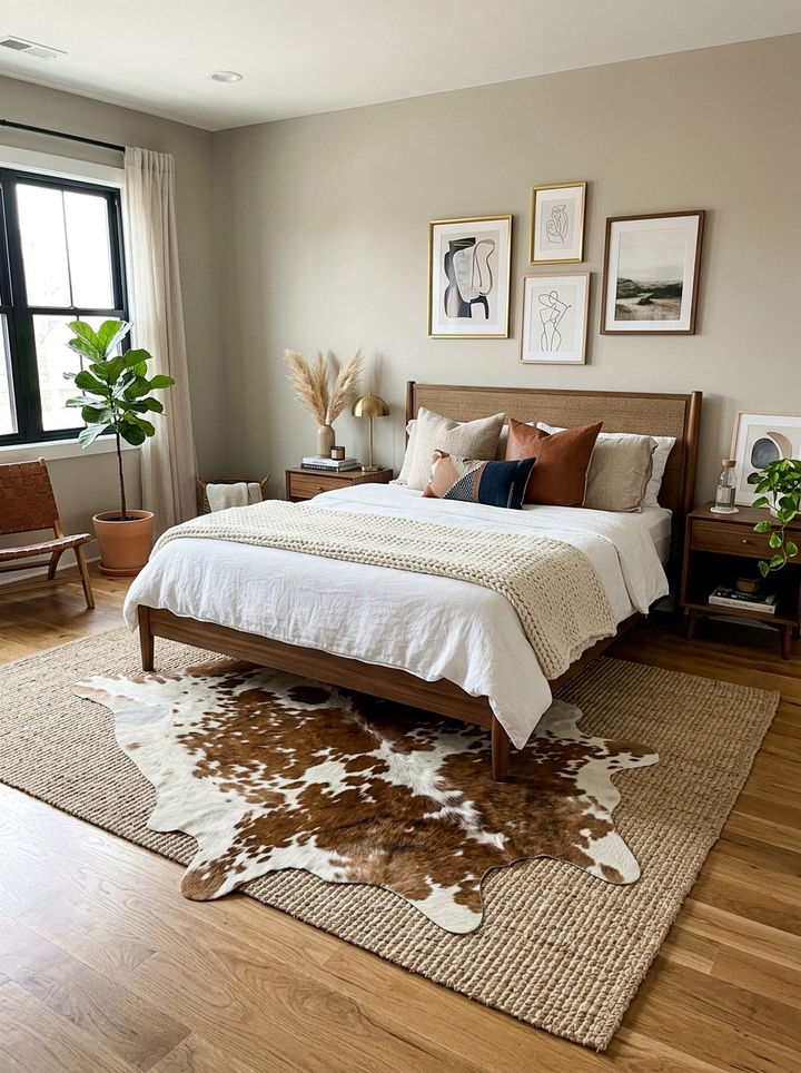 Layered Rug Look - 30 bedroom area rugs