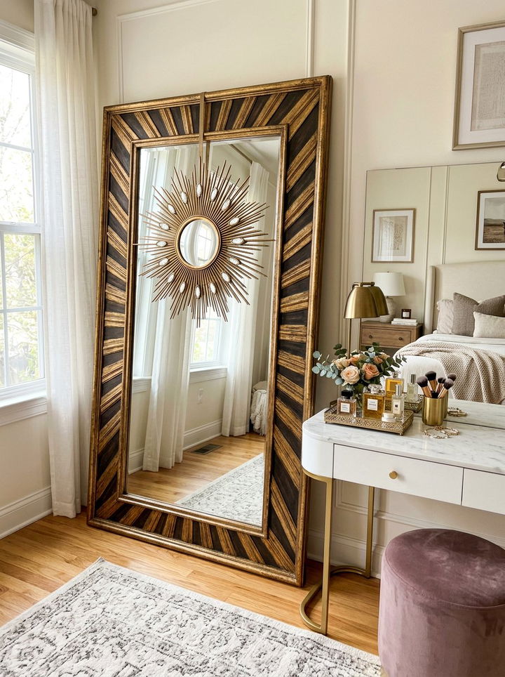 Layered Sunburst Mirror - 30 bedroom sunburst mirrors