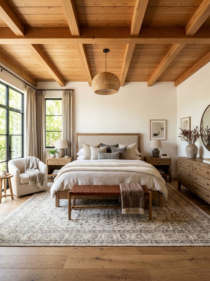 Layered Texture Bedroom - 30 California casual bedroom ideas