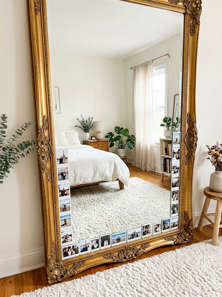 Leaning Floor Mirror Photo Edge - 30 bedroom photo displays