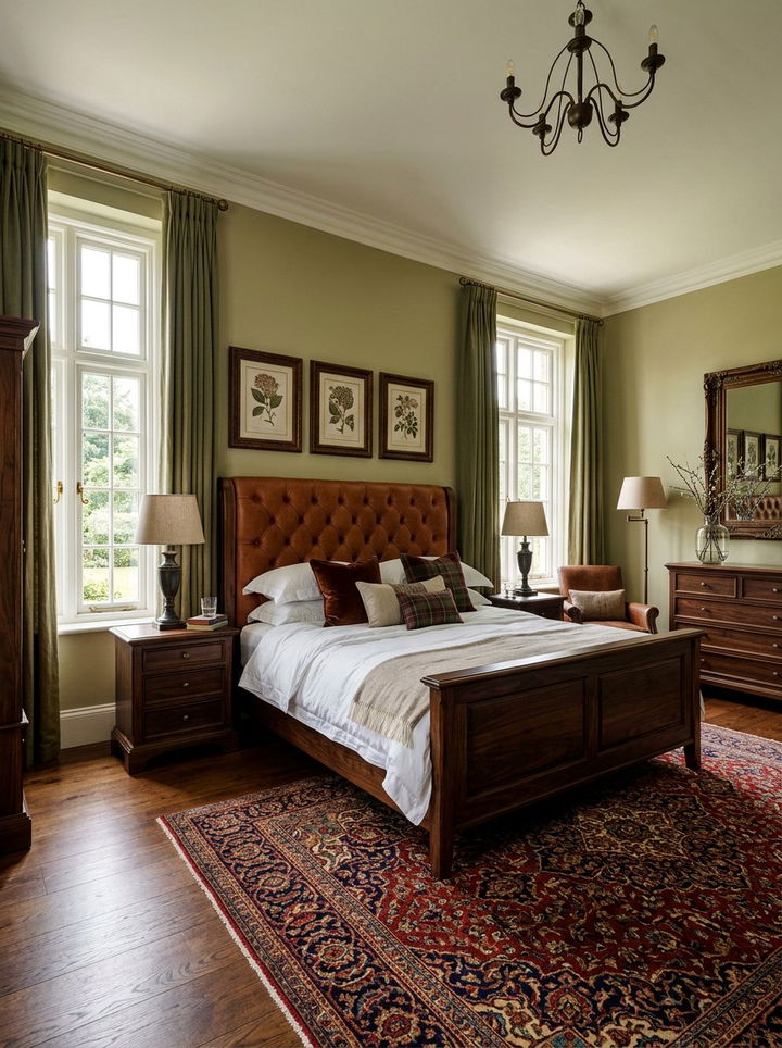 Leather And Walnut Bedroom - 30 walnut tone bedroom ideas