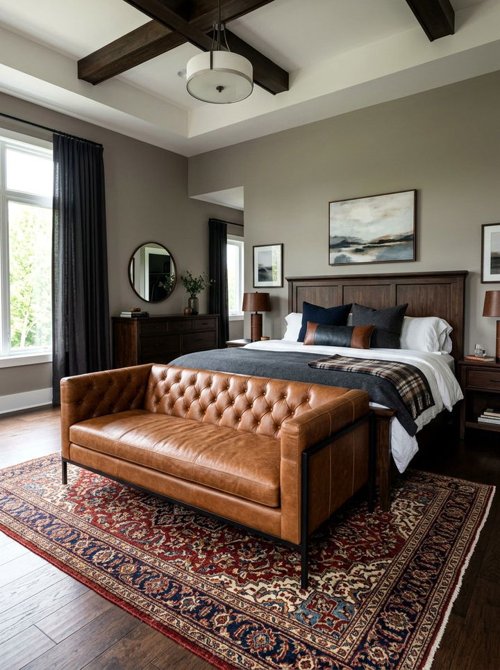 Leather Bedroom Settee - 30 bedroom settees