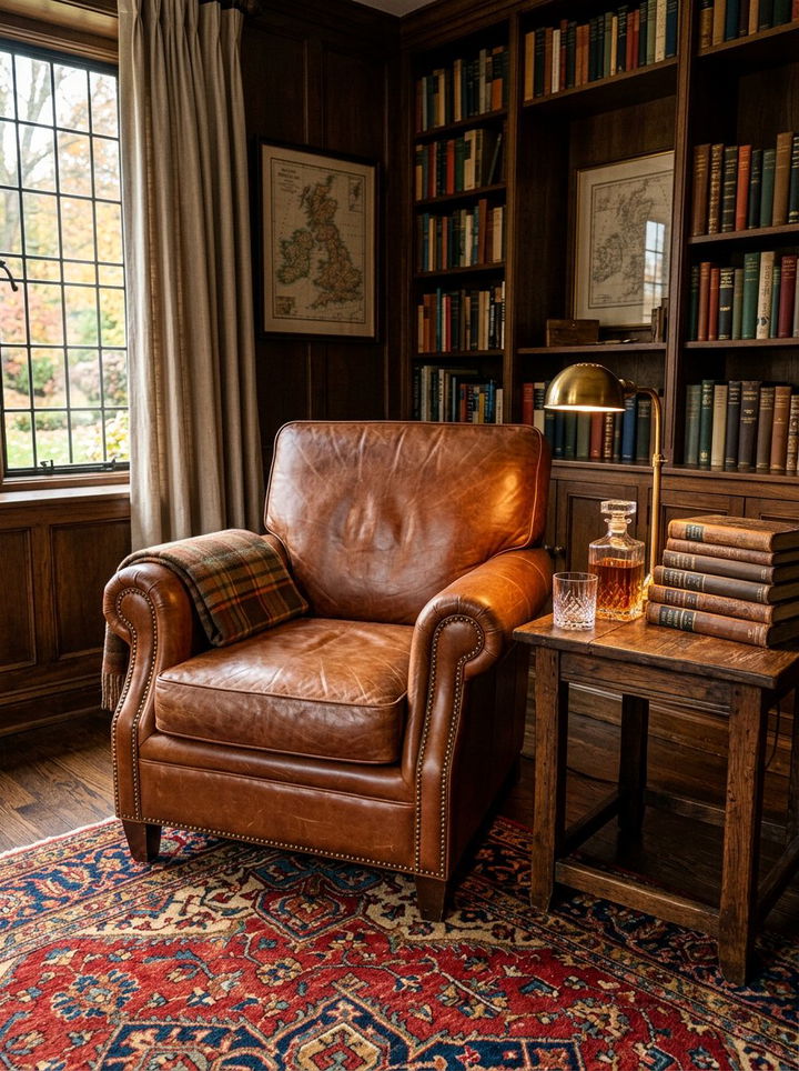 Leather Club Chair - 30 bedroom chairs