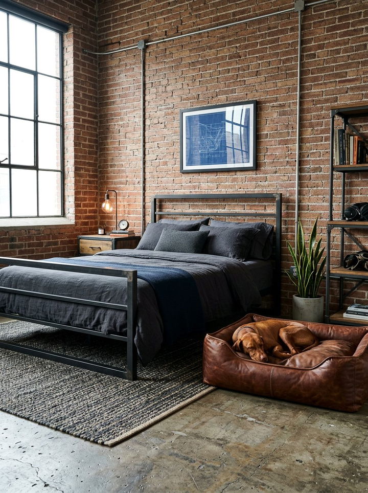 Leather Dog Bed - 30 dog bed bedroom ideas