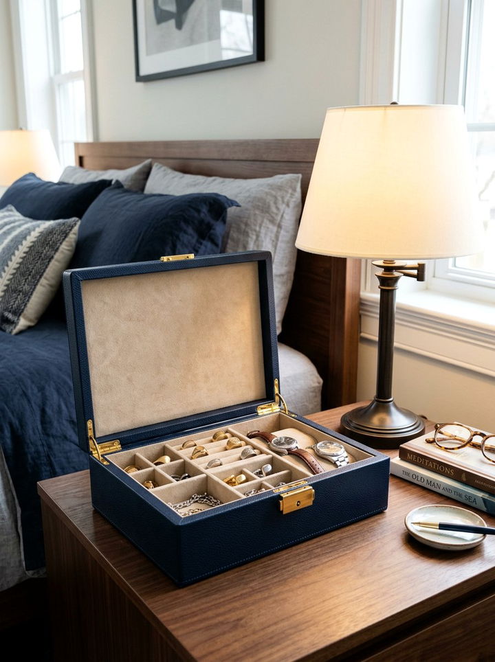 Leather Jewelry Case - 30 bedroom jewelry storage ideas