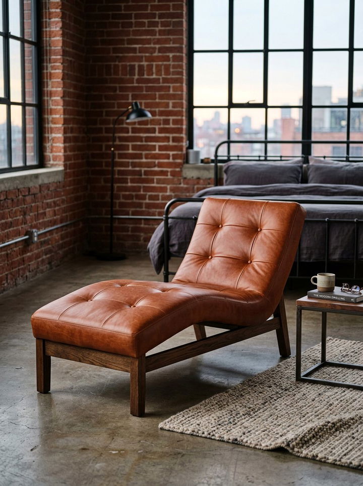 Leather Master Suite Chaise Lounge - 30 bedroom chaise lounges