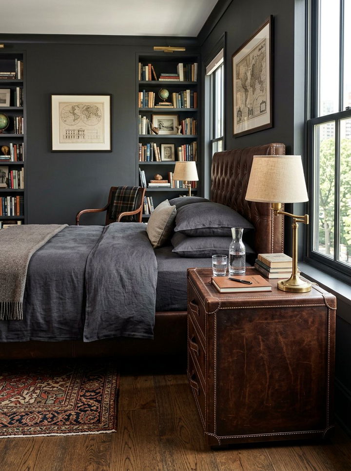 Leather Nightstand - 30 bedroom nightstands