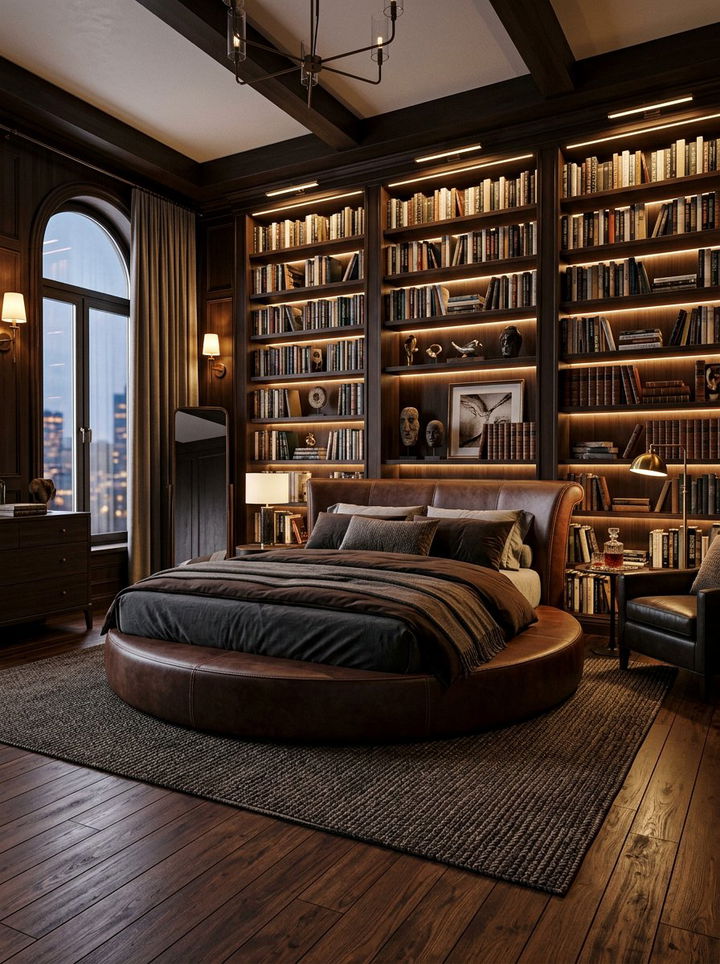 Leather Round Bed - 30 bedroom round beds