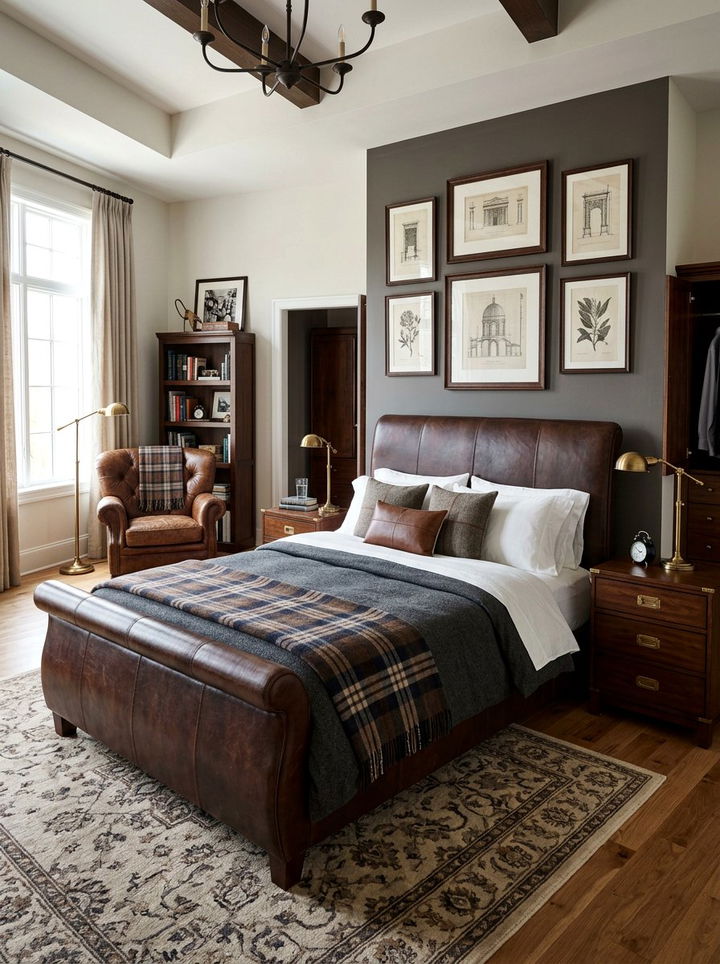 Leather Sleigh Bed Interior - 30 bedroom sleigh beds