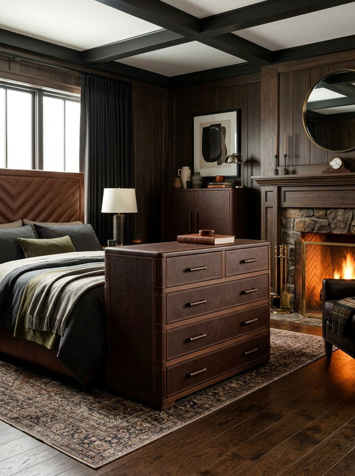 Leather Wrap Dresser - 30 bedroom modern dressers