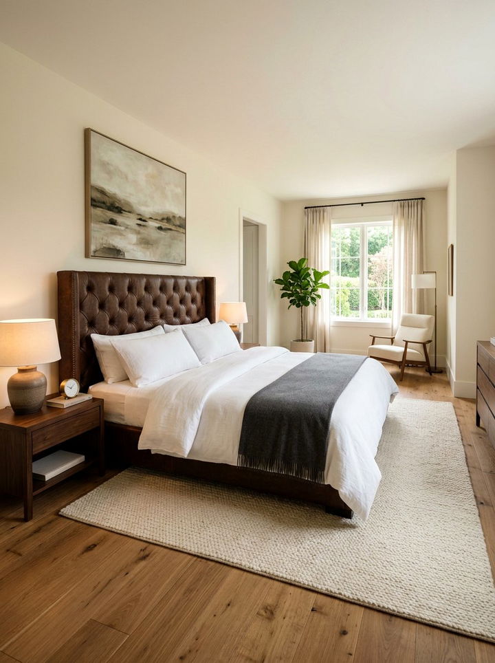 Leather upholstery for bedroom - 30 dust-free bedroom ideas