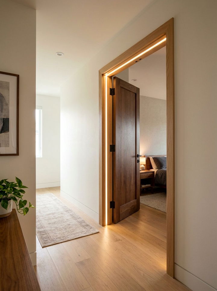 Led lights for door frame - 30 bedroom led strip lights ideas