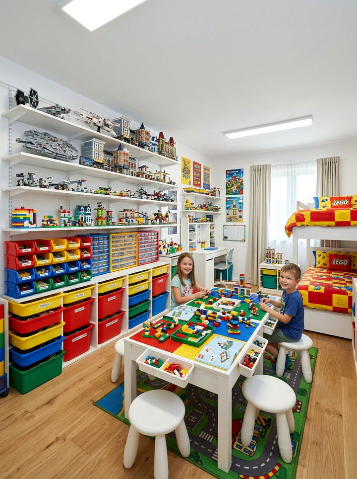 Lego Building Room - 30 elementary age bedroom ideas