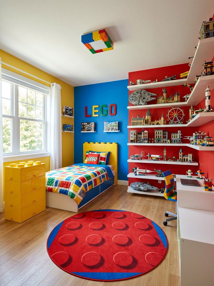 Lego Themed Bedroom - 30 geek bedroom ideas