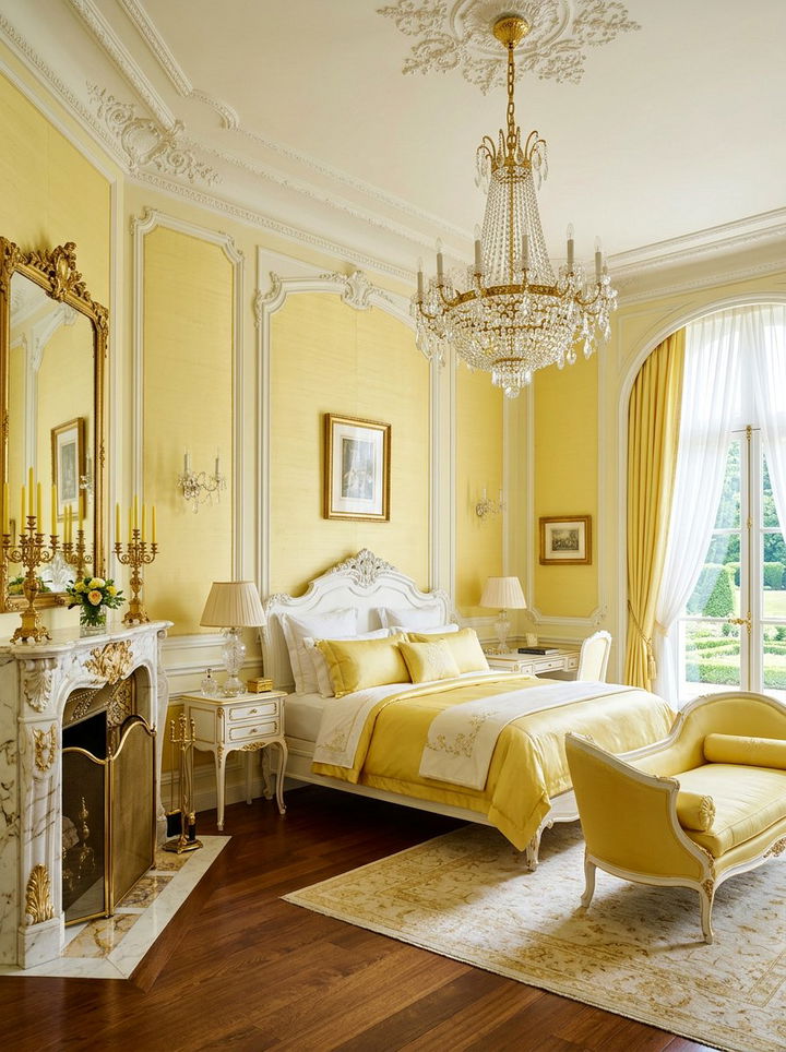 Lemon Yellow Luxury Bedroom - 30 lemon yellow bedroom ideas