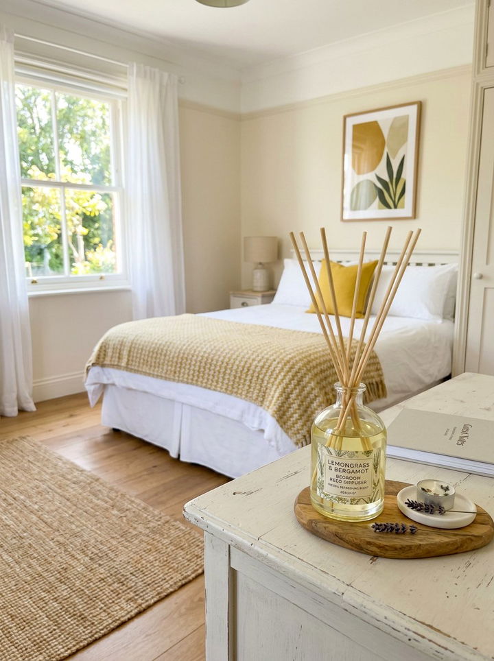 Lemongrass Bedroom Reed Diffuser - 30 bedroom reed diffusers