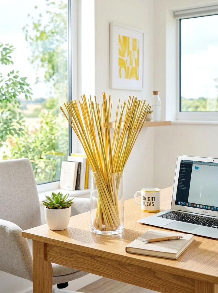 Lemongrass Reed Sticks - 30 bedroom aromatherapy ideas