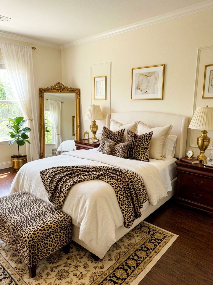 Leopard print bedroom - 30 safari bedroom ideas