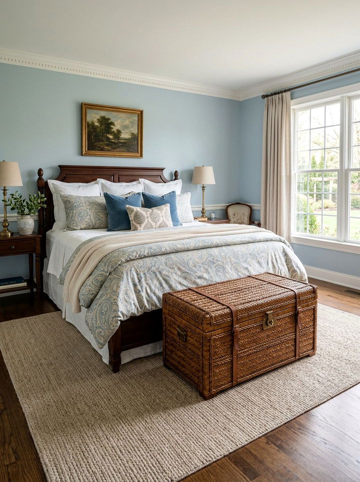 Lidded Storage Trunk - 30 bedroom storage baskets