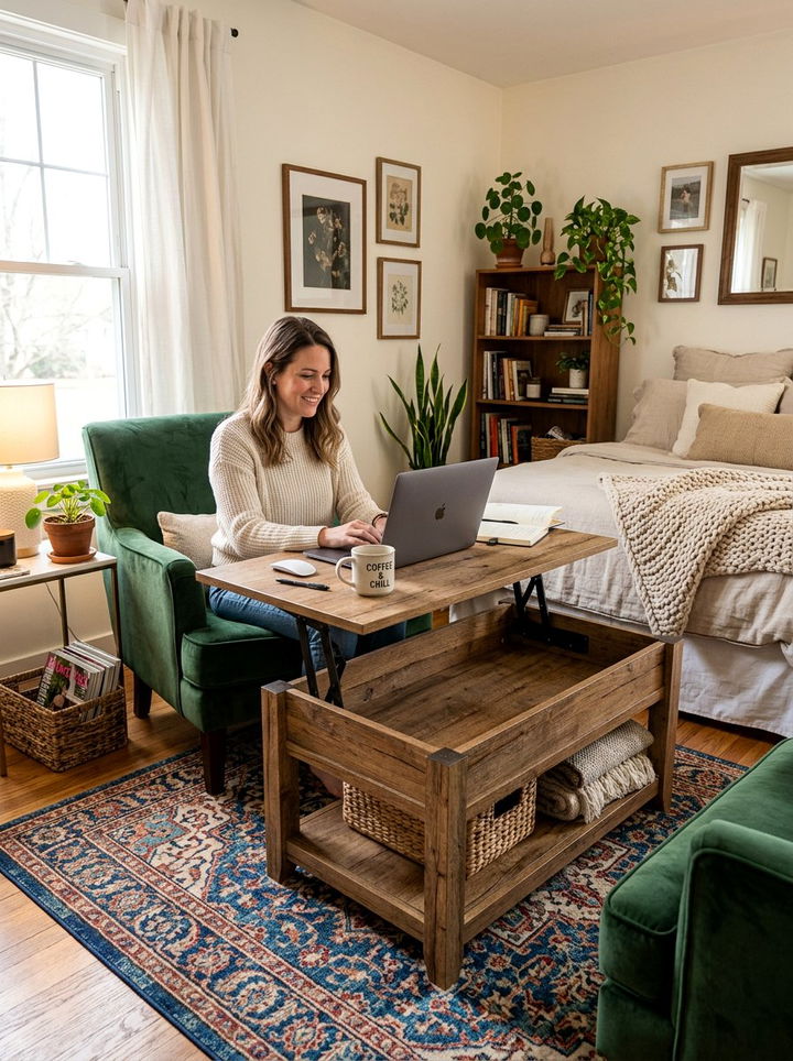 Lift Top Coffee Table - 30 bedroom transforming furniture ideas