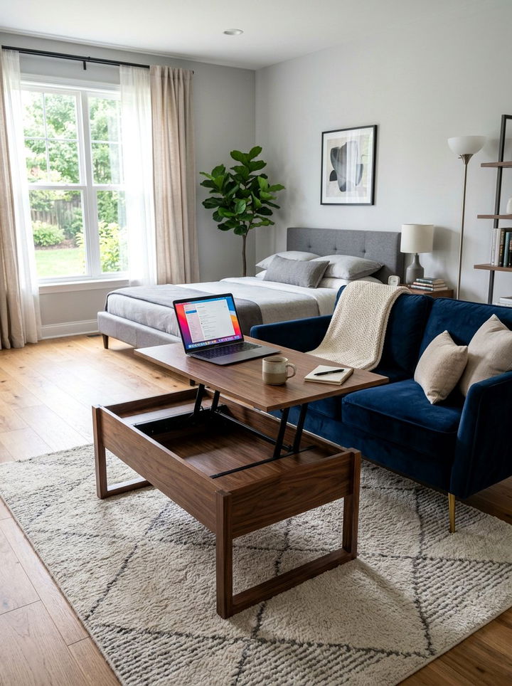 Lift Top Coffee Table - 30 bedroom adjustable furniture ideas