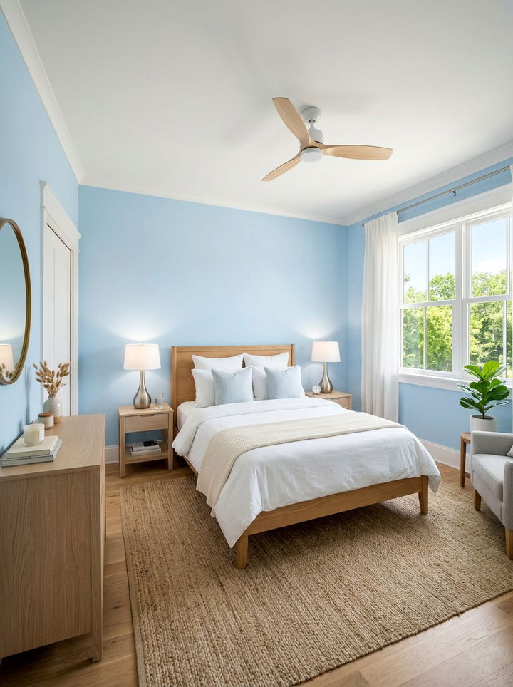 Light Blue Bedroom - 30 bright bedroom ideas