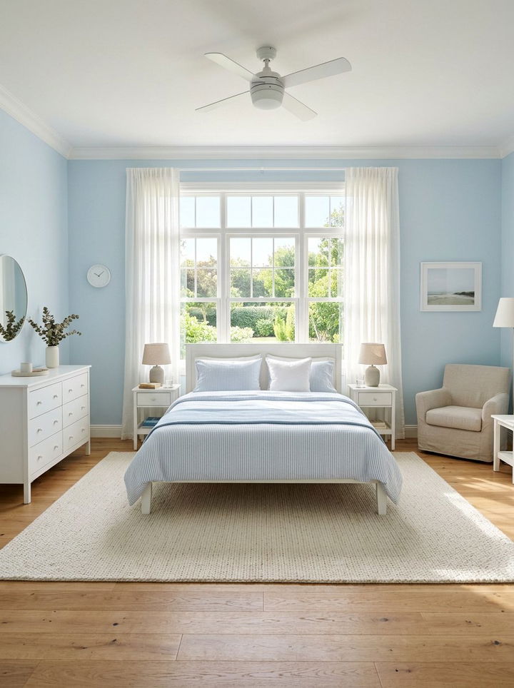 Light Blue Master Bedroom - 30 blue bedroom decor ideas
