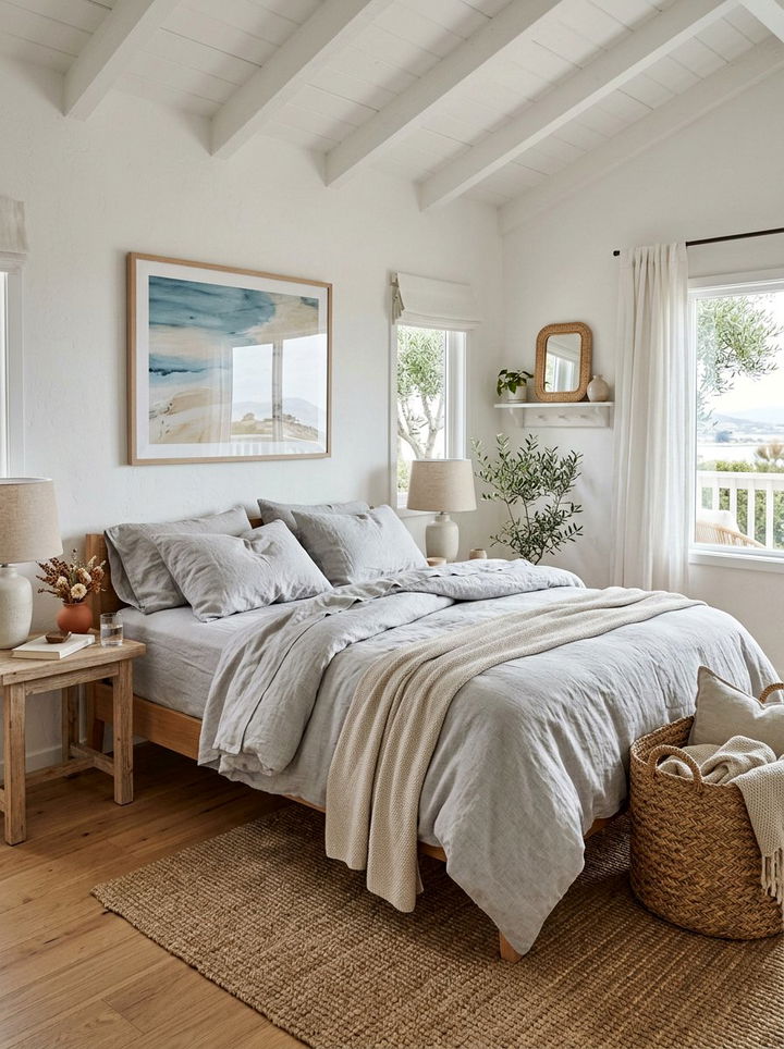 Light Gray Linen Bedding Bedroom - 30 gray bedroom ideas