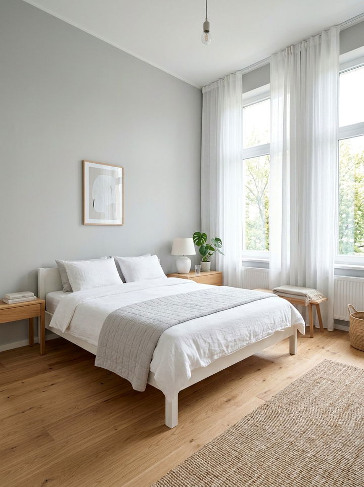 Light Gray Minimalist Bedroom - 30 modern gray bedroom ideas