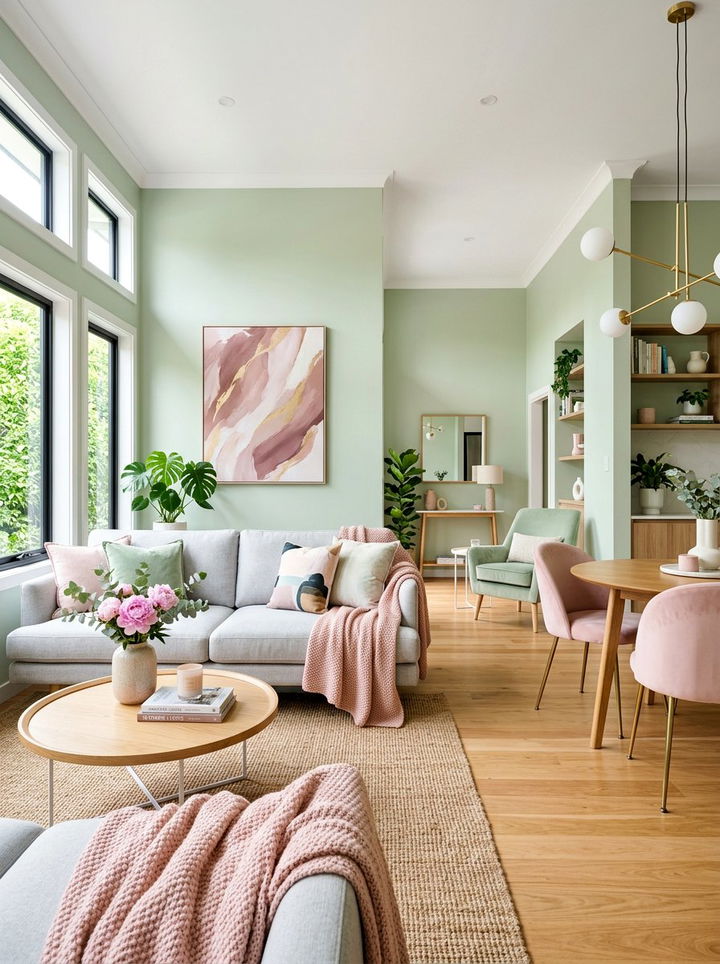 Light Green And Pink Accents - 30 light green bedroom ideas