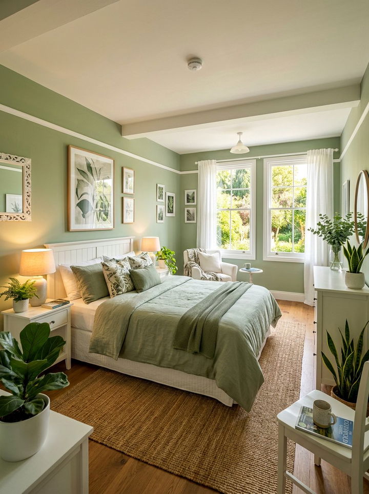 Light Green Guest Suite - 30 light green bedroom ideas