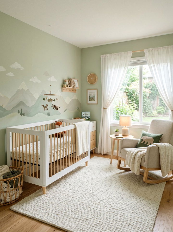 Light Green Nursery Bedroom - 30 pastel green bedroom ideas