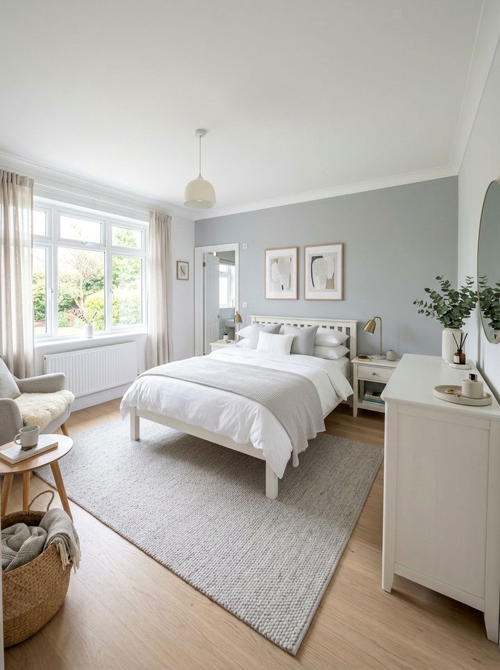 Light Grey And White Bedroom - 30 grey bedroom decor ideas