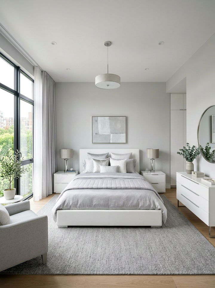 Light Grey Bedroom - 30 airy bedroom ideas