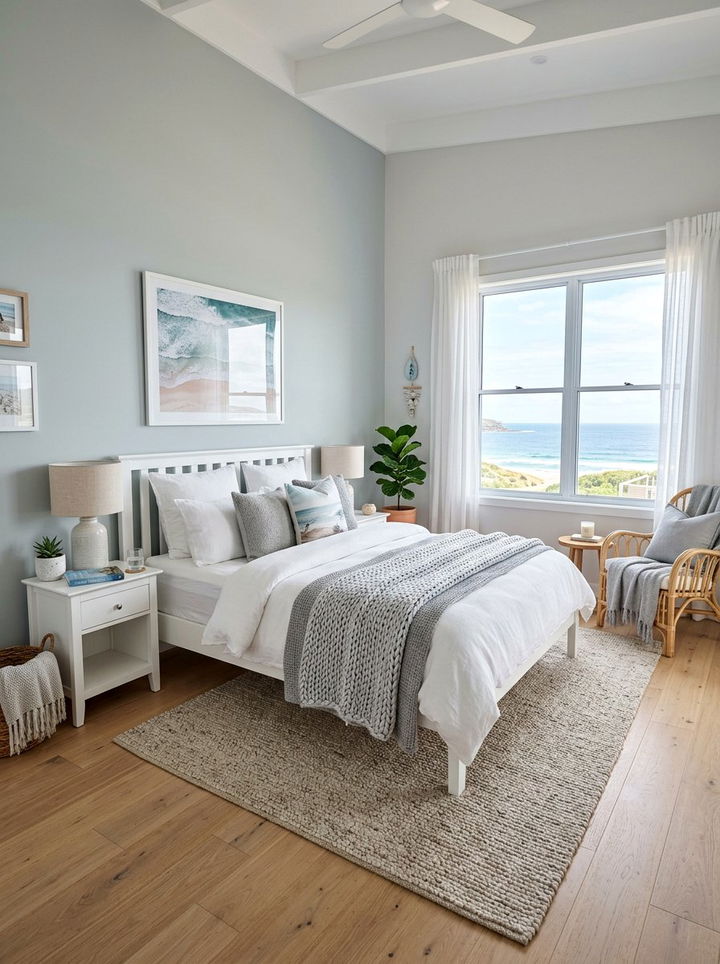 Light Grey Coastal Bedroom - 30 coastal grey bedroom ideas