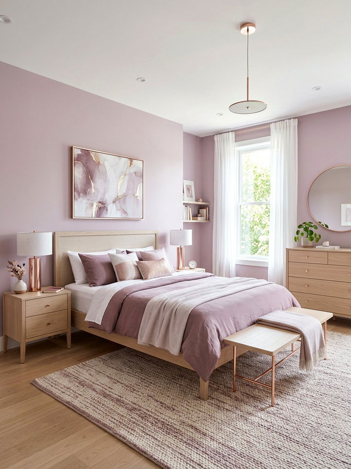 Light Mauve Berry Bedroom - 30 berry bedroom ideas