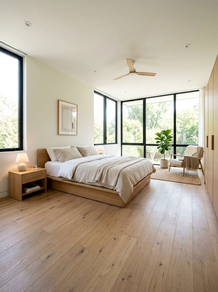 Light Oak Flooring - 30 Norwegian bedroom ideas