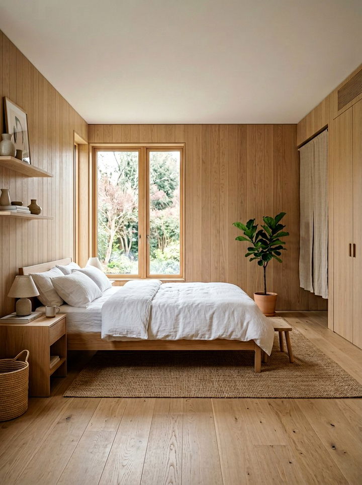 Light Oak Japandi Bedroom - 30 japandi bedroom color ideas