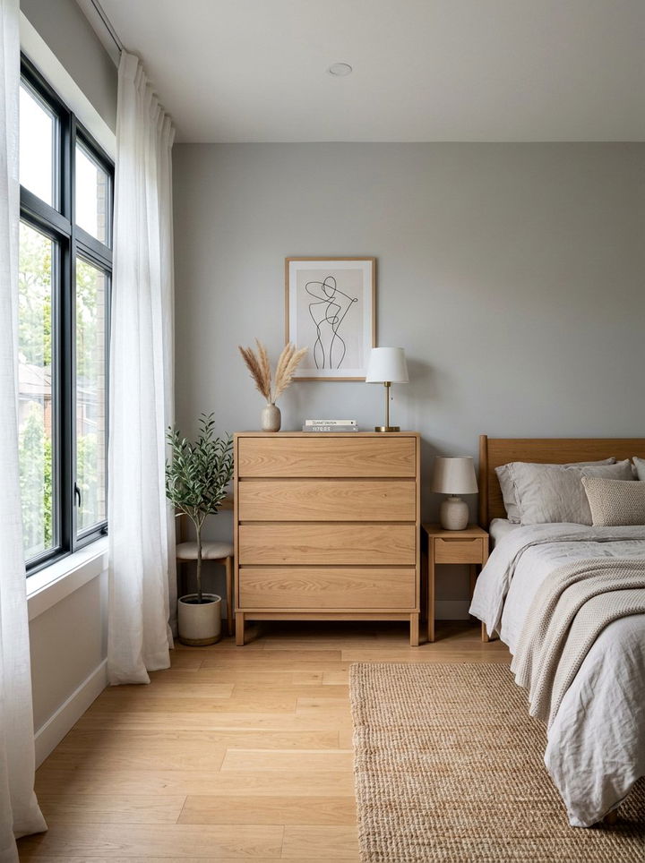 Light Oak Minimalist Dresser - 30 bedroom wood dressers