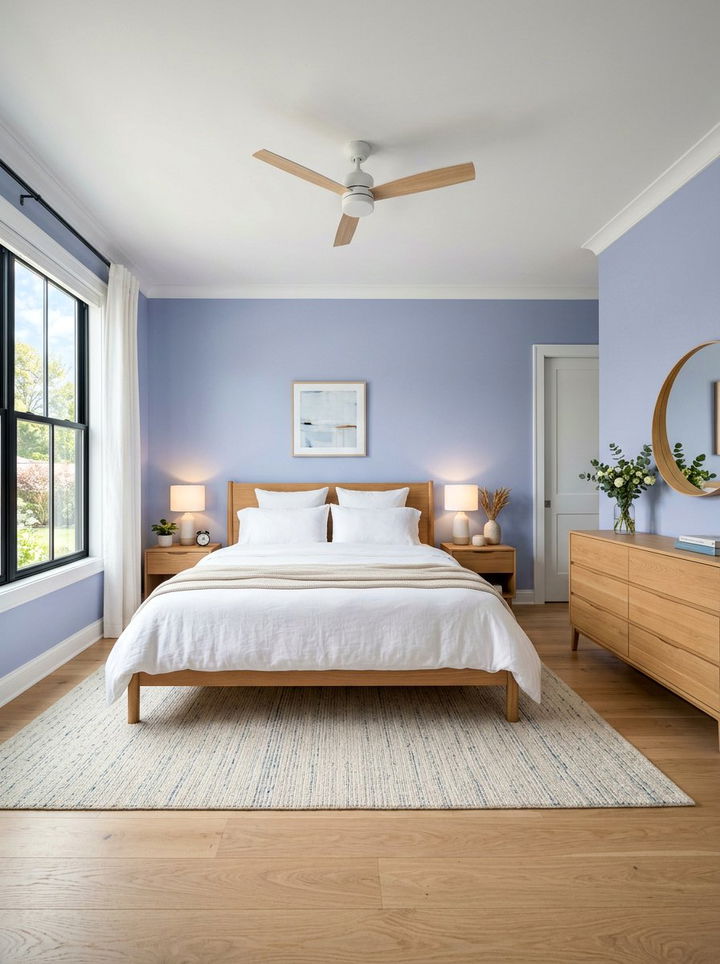 Light Periwinkle Walls - 30 periwinkle bedroom ideas