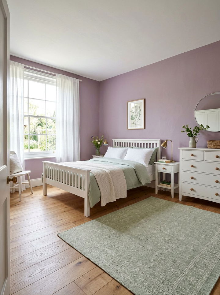Light Plum Walls - 30 plum bedroom ideas